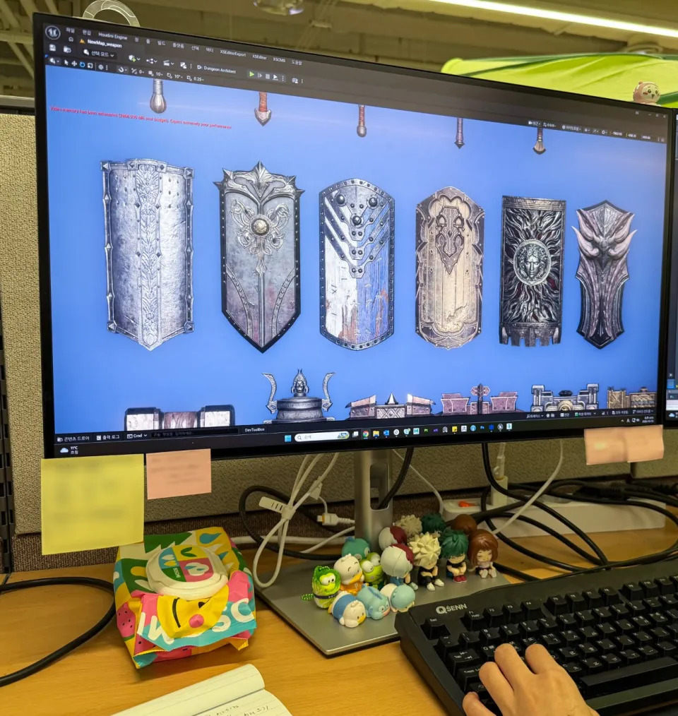 Arma Gladius en progreso