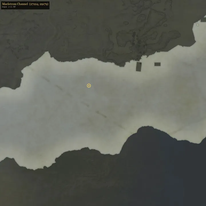 Maelstrom Channelの地図の画面。